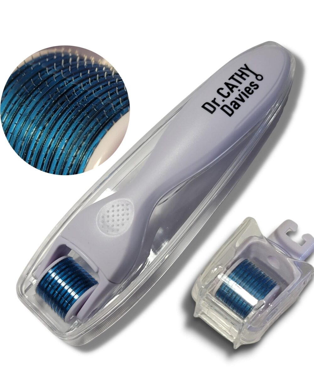 Facial Dermaroller with detachable head, a 0.25mm ,dermaroller for face and scalp