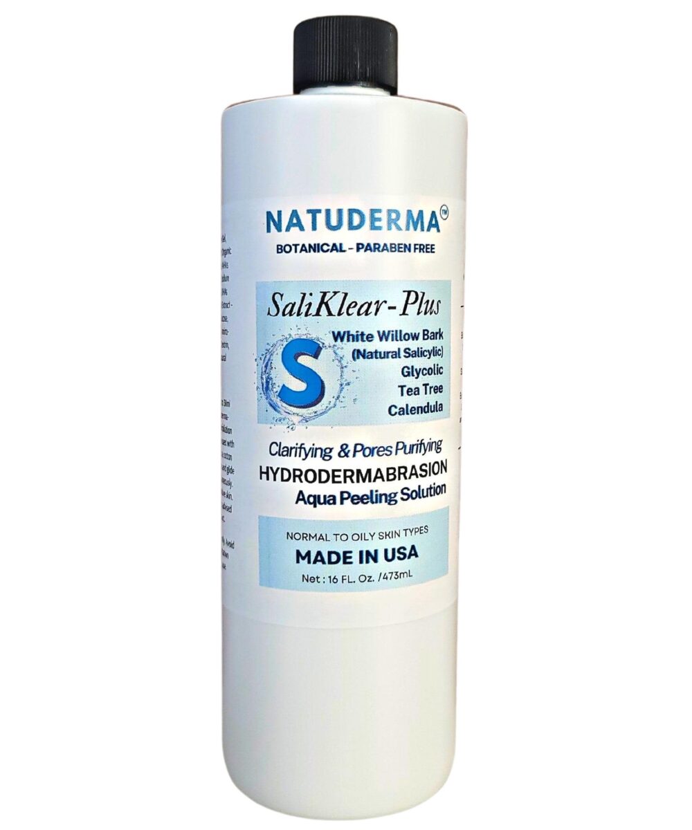Natuderma Hydrodermabrasion Serum Saliklear-Plus, Skincare product, solution to use with hydrafacial, hydrodemabrasion, machine